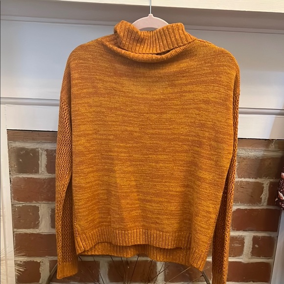 Allison Brittney Cowl Neck Sweater - Warm Orange - Picture 4 of 6